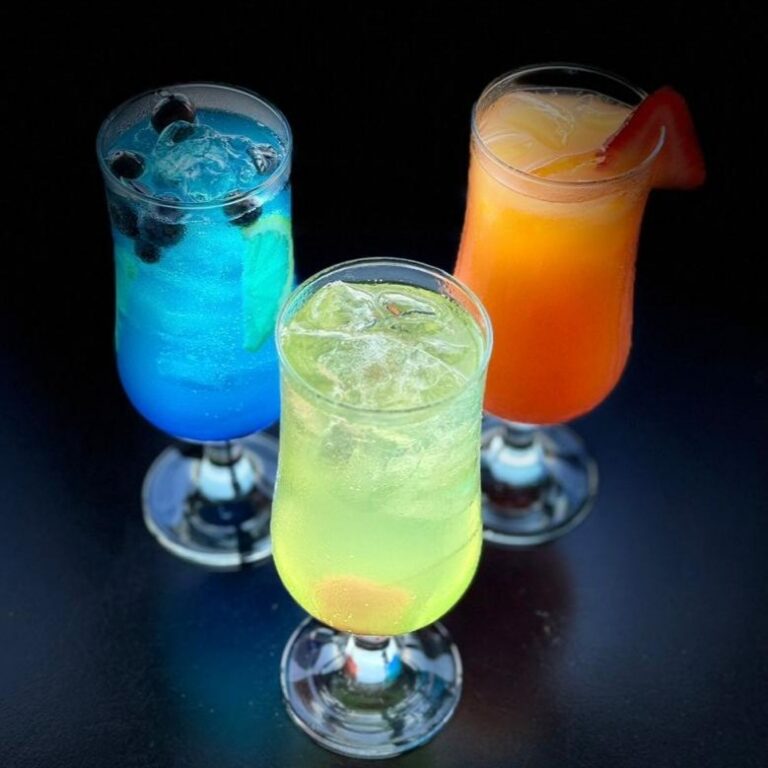 Assorted cocktails at Match Café Muizenberg