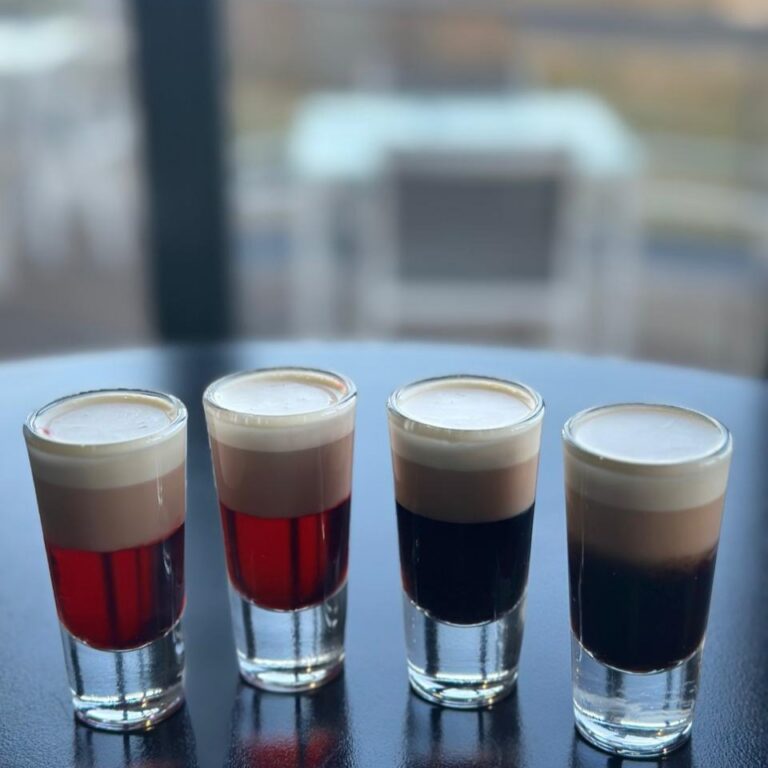 Flavoured shooters served at Match Café in Muizenberg