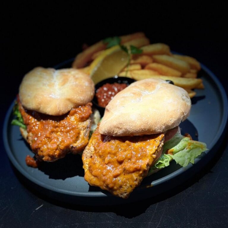 Freshly prepared lunch at Match Café Muizenberg