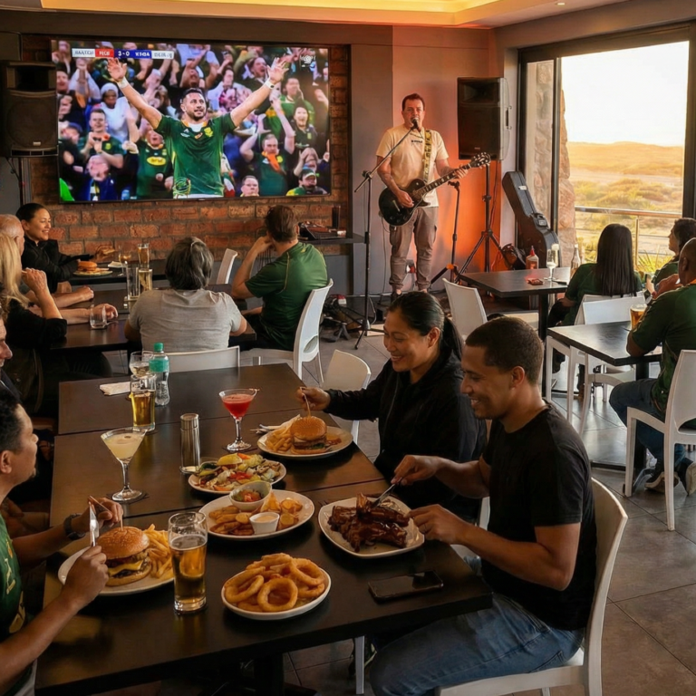 Guests enjoying an event at Match Café Muizenberg